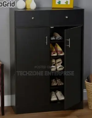 Black Bucket Flip Shoe Rack Multi-Layer Rotating Shoe Rack 