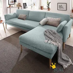 Light Green 5 Seater Quality L Shaped Sofa