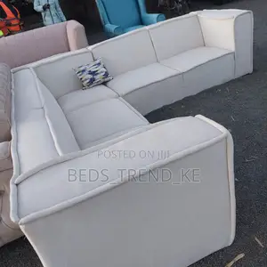 Unique 6 Seater L Seat Sofa Set With Throw Pillow