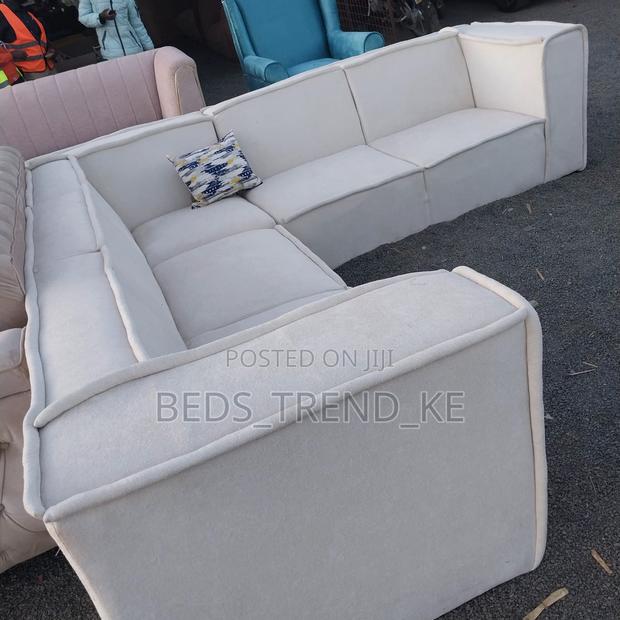 Unique 6 Seater L Seat Sofa Set With Throw Pillow - thumbnail 2
