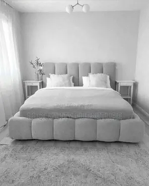 Light Gray 5 by 6 Modern Quality Bed