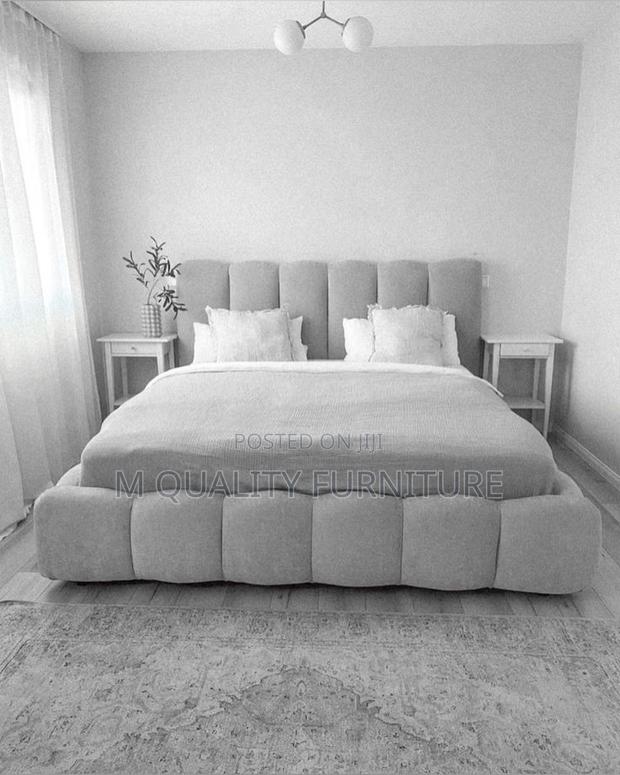 Light Gray 5 by 6 Modern Quality Bed