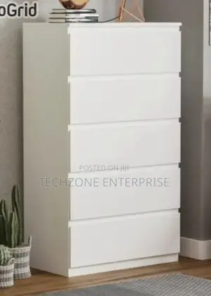 *Modern Dove 5 Drawers Chest of Drawers 