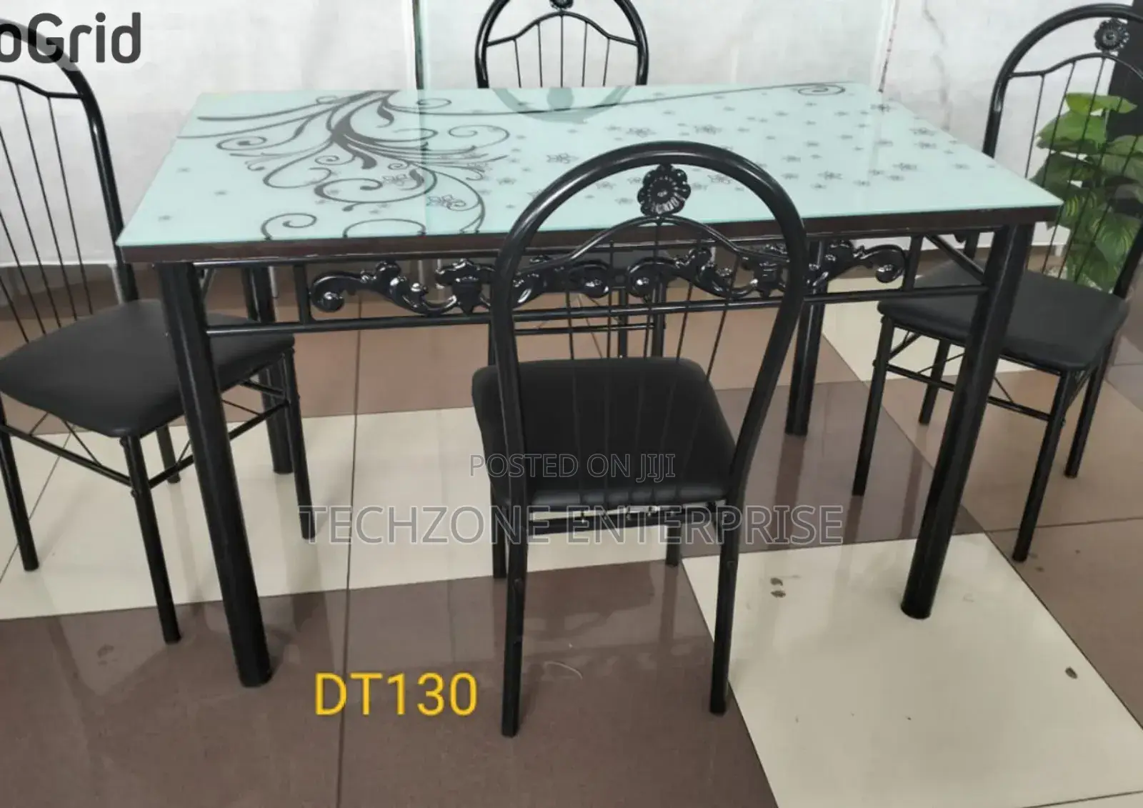 Executive White 4 Sitter Quality Dinning Table Set