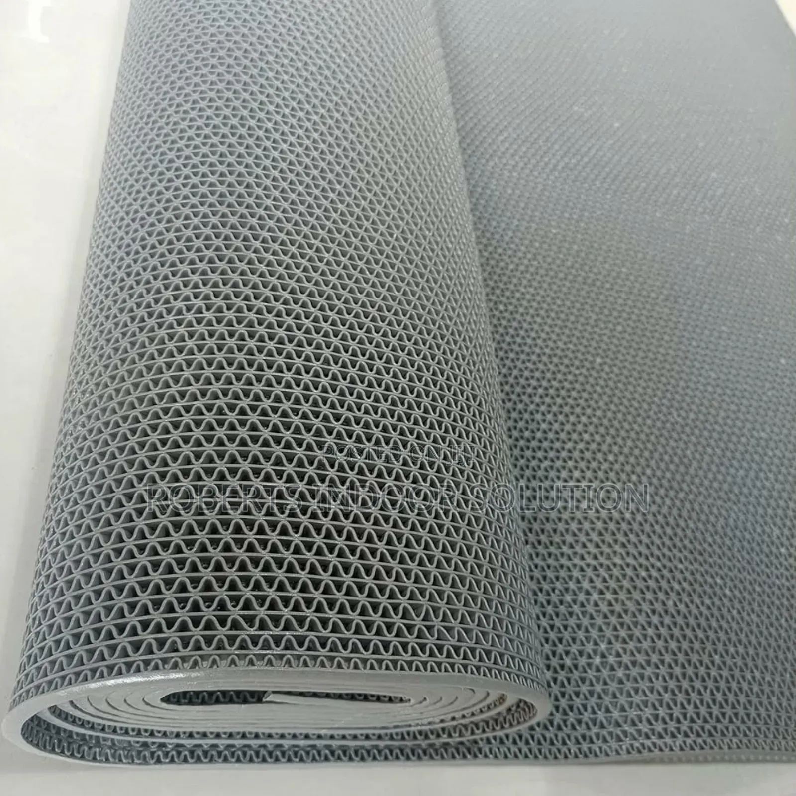 Grey S-Mat Flexible PVC Perforated Runner – Durable