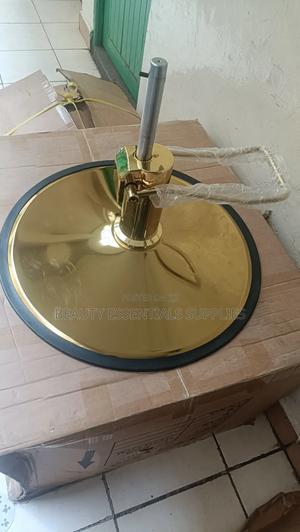 Styling Chair Gold Plate and Hydraulic - main view