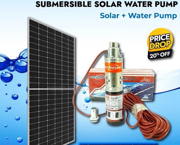 Submersible Solar Water Pump Plus 250watts Solar Panel - main view
