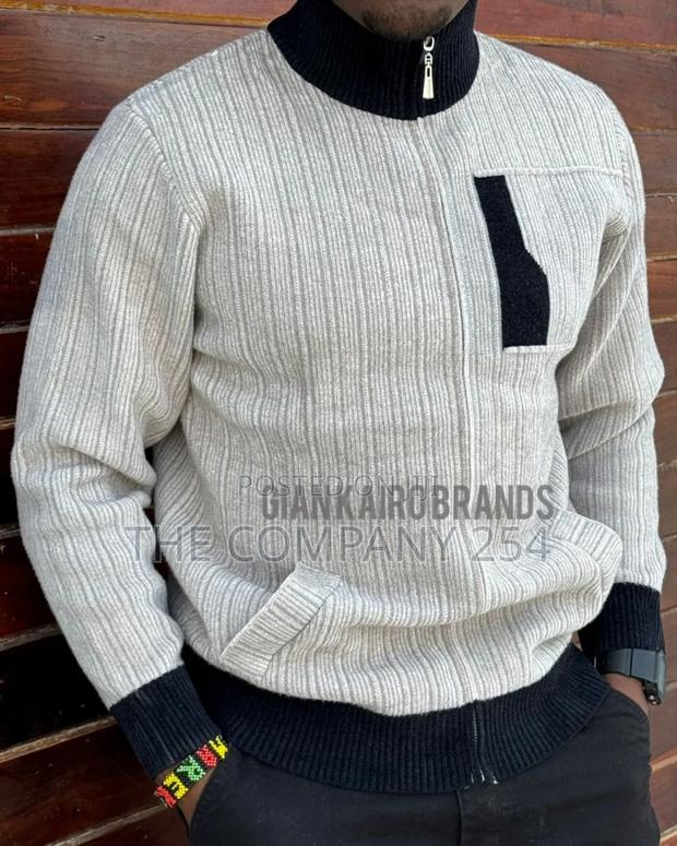 Fluffy Warm Designer Quality Mens' Zipped Sweaters Fleece - thumbnail 9