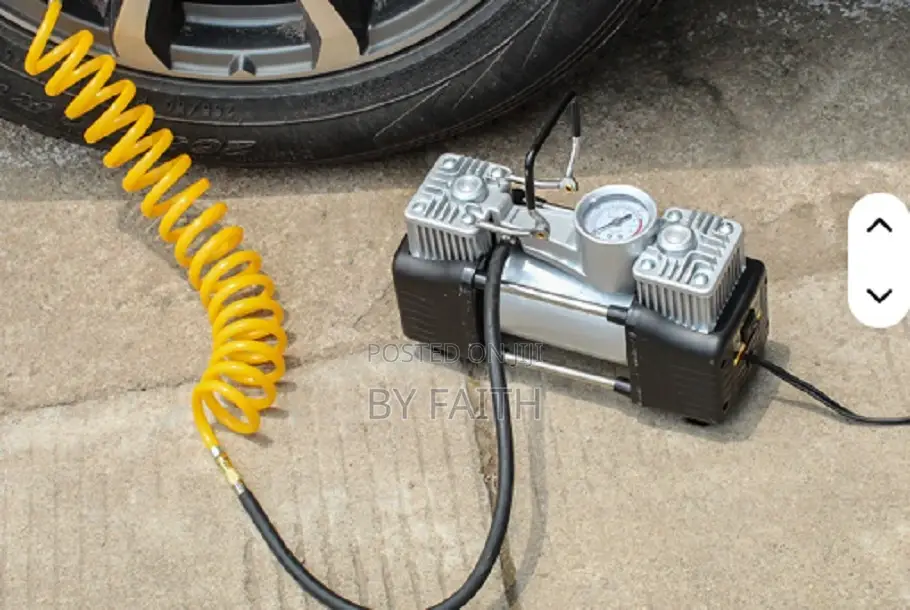 Tire Inflation 2 Cylinder Air Compressor