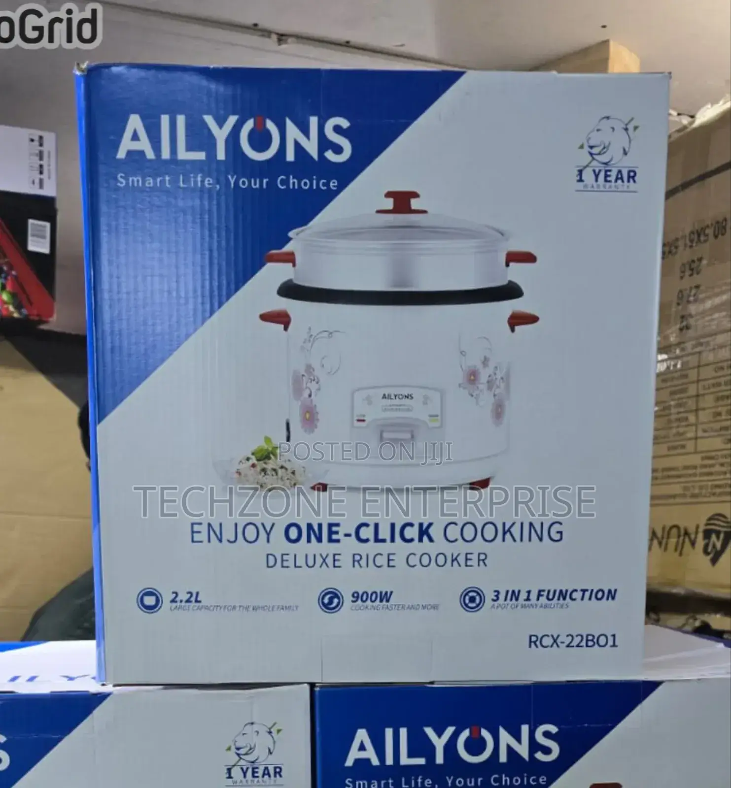 Ailyons (Rcx-18b01) 1.8l 3 in 1 Deluxe Rice Cooker