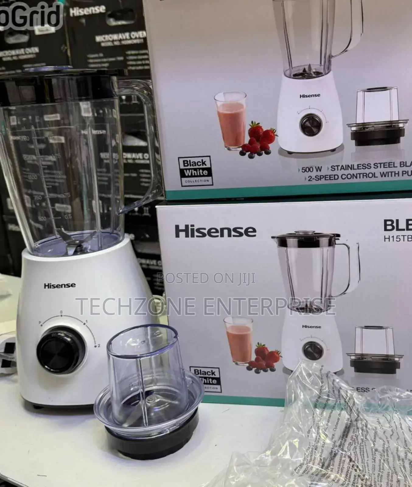 Hisense Blender and Grinder 1.5 Liters 2 in 1 500w
