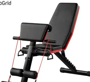 *Multifunctional Foldable Workout Gym Bench Resistance Band,