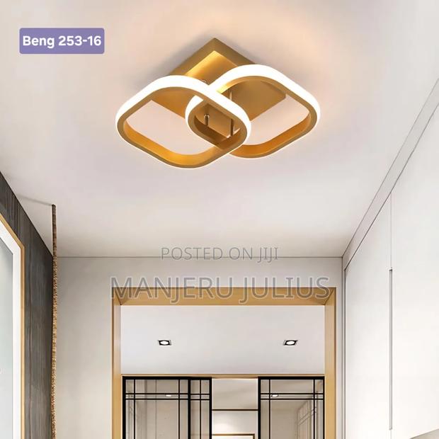 Gold Square Led Ceiling Light - thumbnail 2