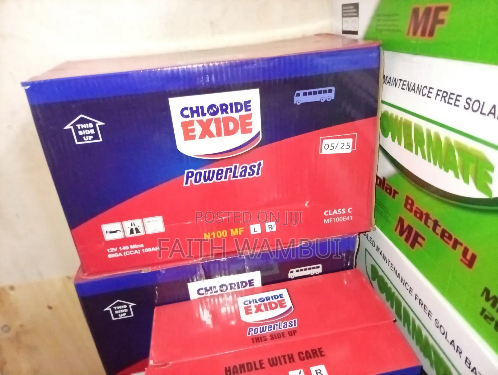 Chloride Exide N100 Mf/Power Last Chloride Exide