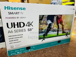 Hisense 58 Smart 4k Vidaa 58a6hken