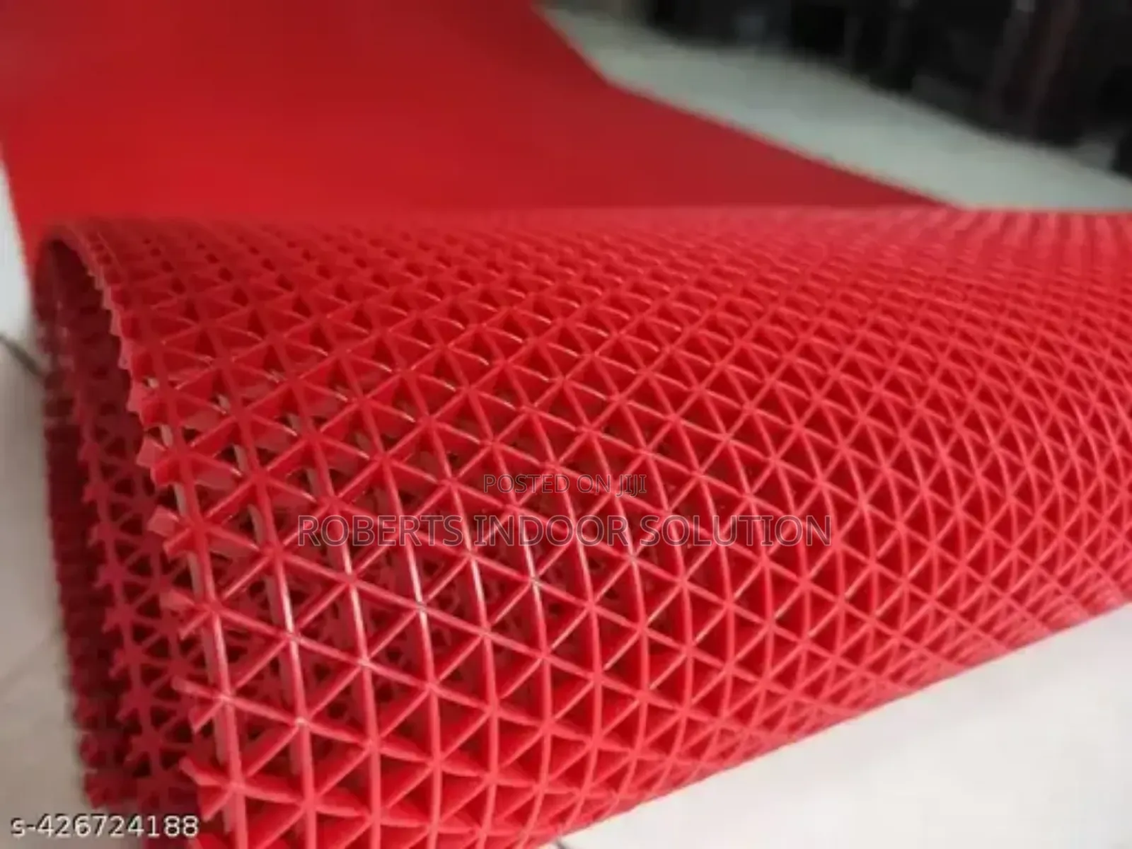 Red S-Mat Flexible PVC Runner – Stylish