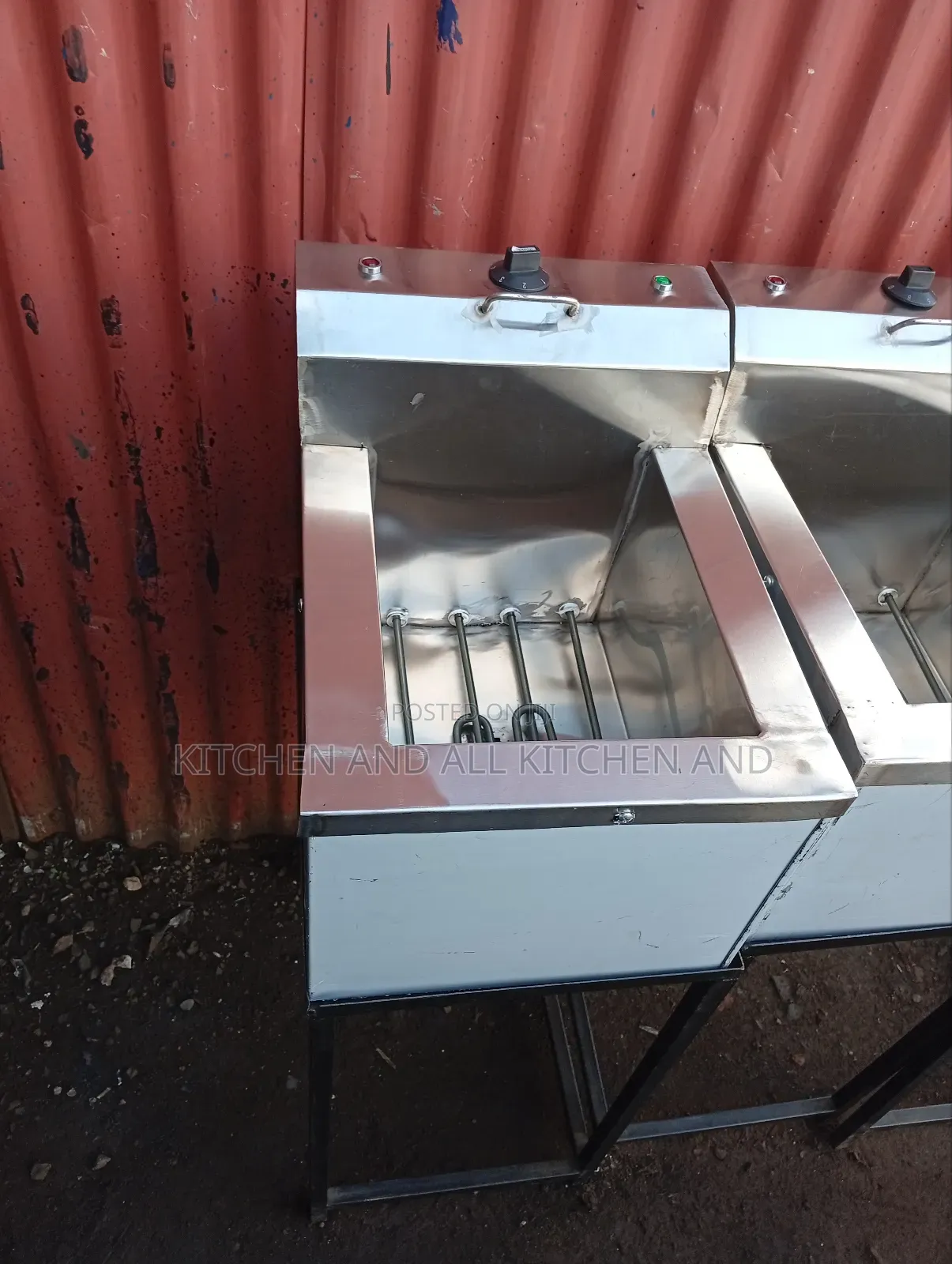 Single Stainless Steel Chips Fryers 