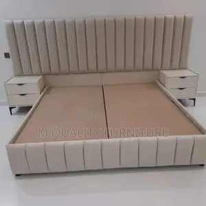 6 by 6 Extended King Bed With Side Drawers