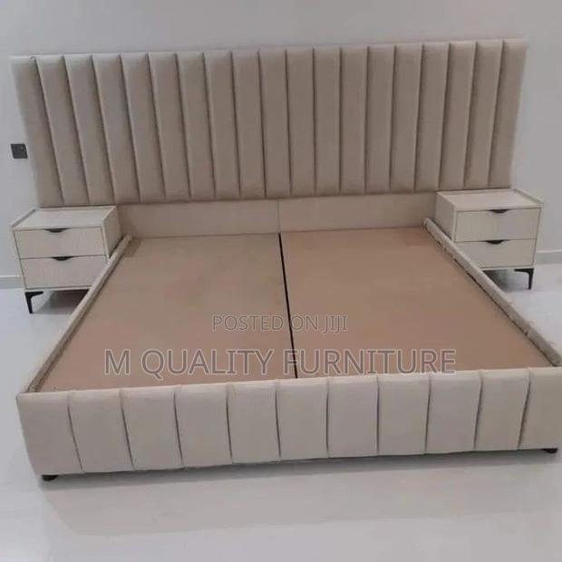 6 by 6 Extended King Bed With Side Drawers