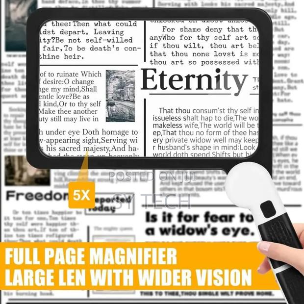 Square Magnifying Glass Handheld With Folding Handle - thumbnail 4