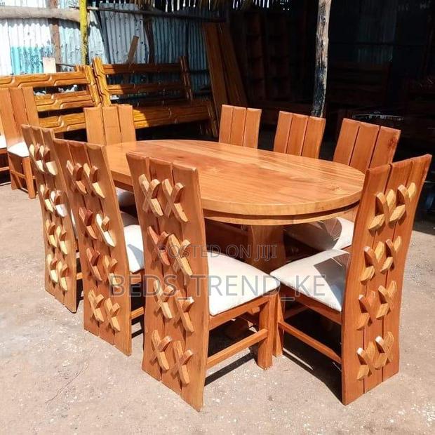 Modern Wooden 8 Seater Dining Set