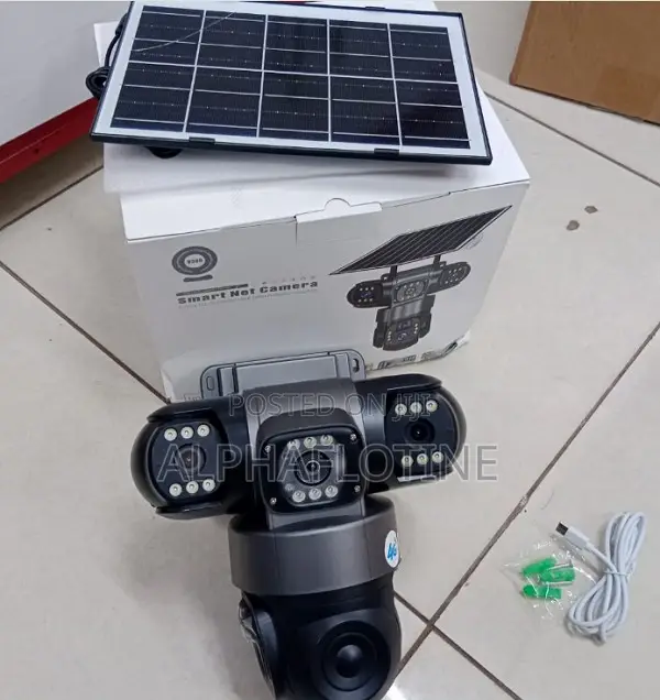 V-380 Pro 4g Tripple Lens CCTV Solar Camera