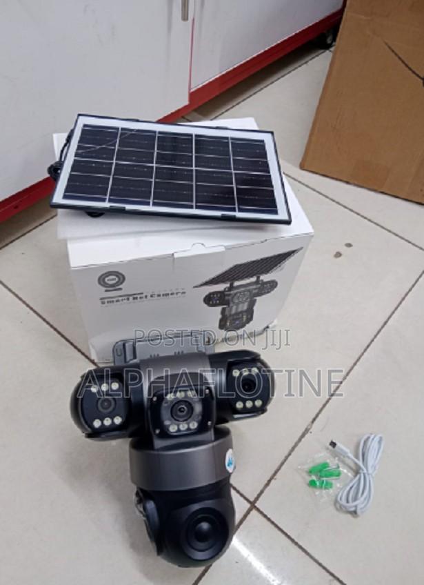 Triple Lens 4g Waterproof Security Surveillance Solar Camera - main view