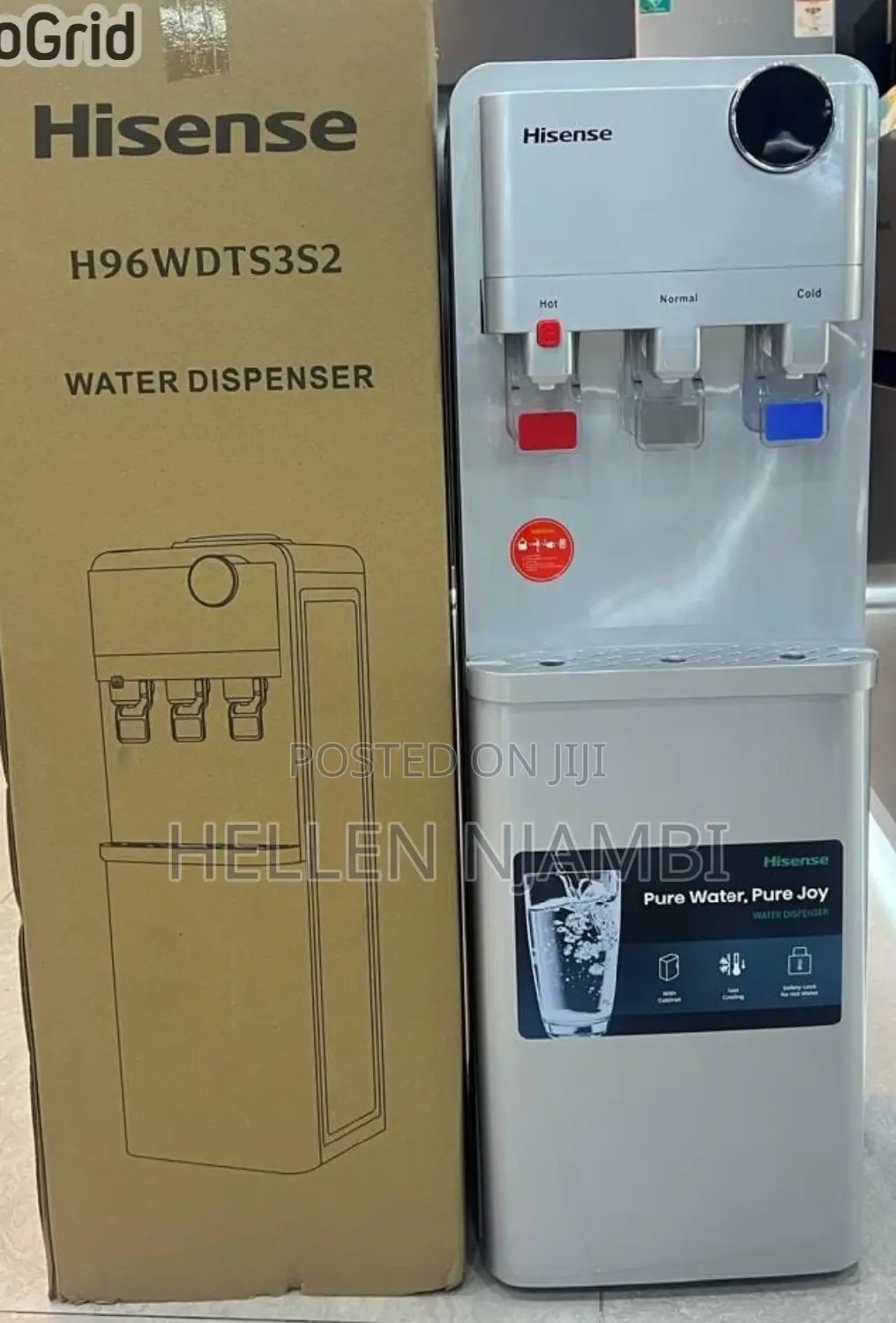 Hisense 3tap Hot,Cold,Normalwater Dispenser With Compressor