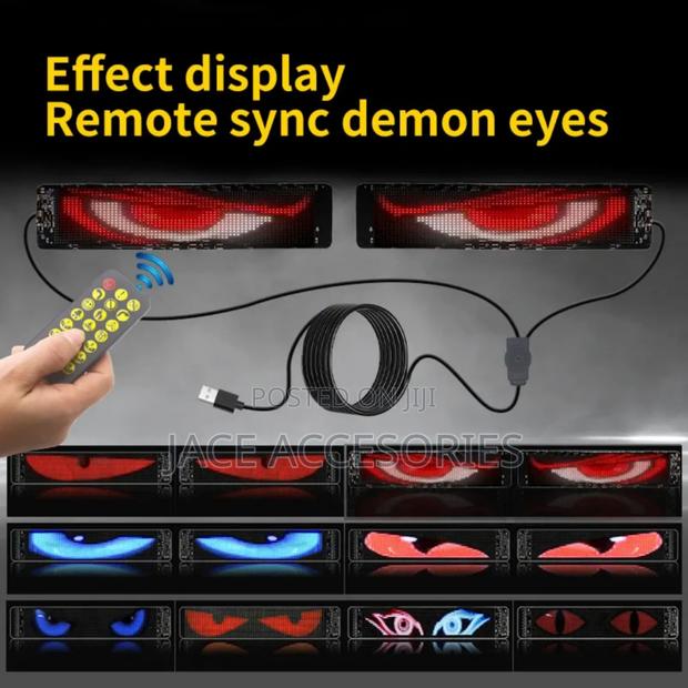Double Led Rolling Screen Blinking Demon Eye 60cm×2 - thumbnail 3