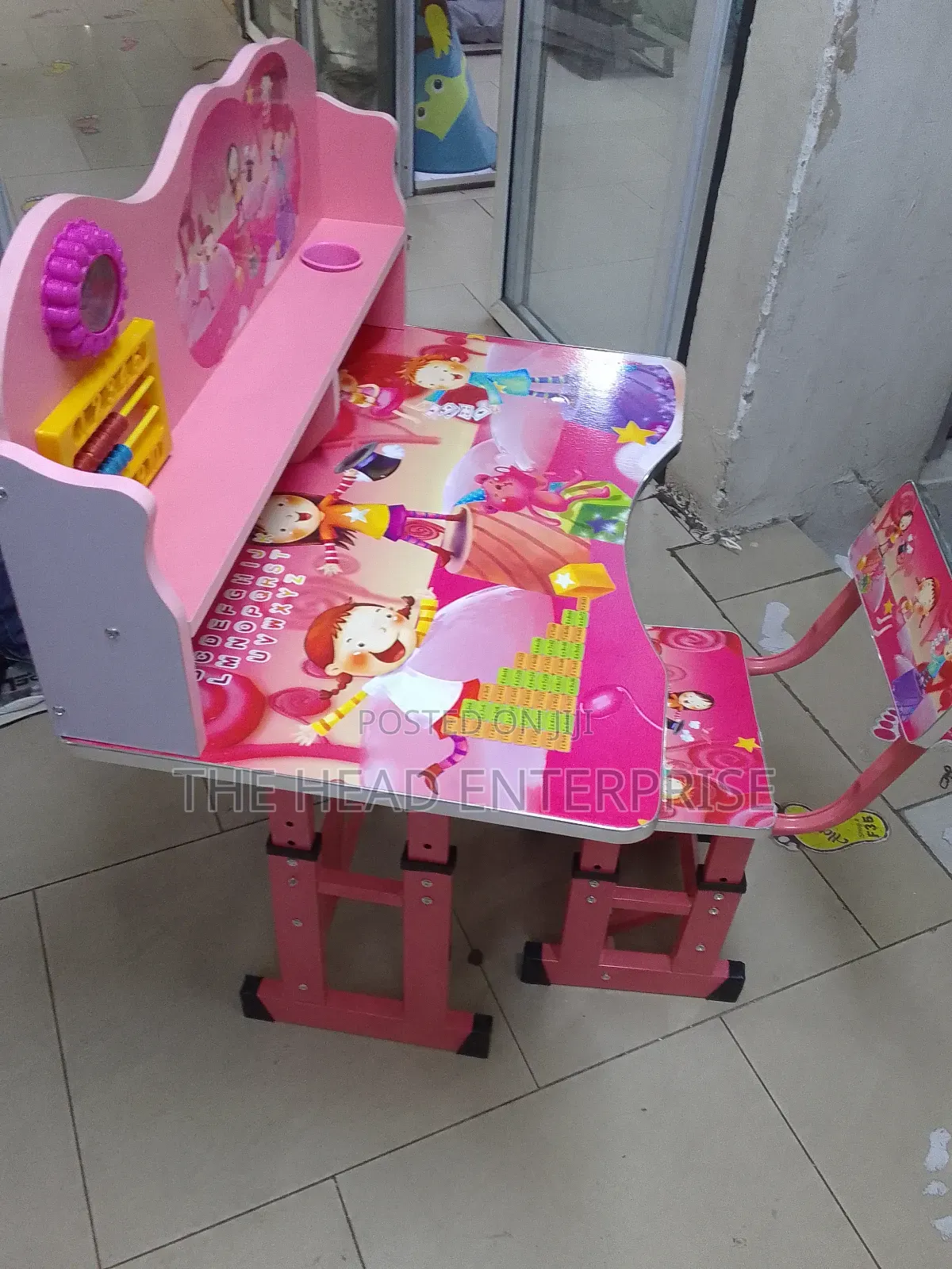 Pink Elegant Kids Study Desk Affordable