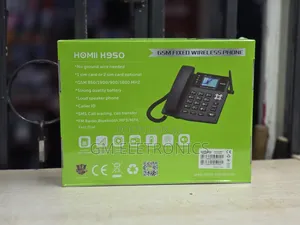 H950 Gsm Desktop Landline Telephone- Black.