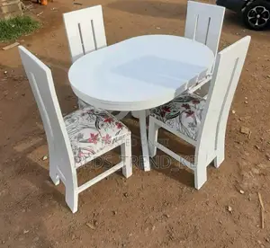 White Stunning 4 Seater Dining Set