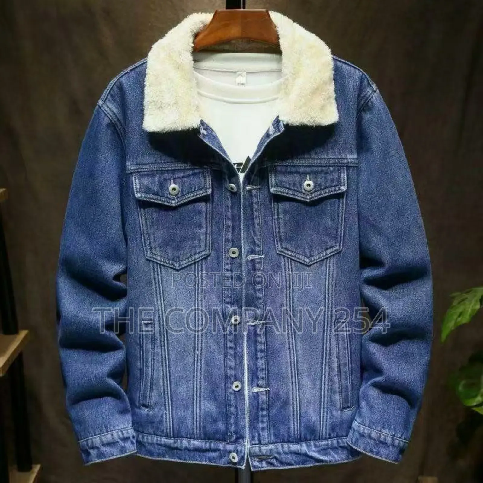 Quality Leather Casual Fur Denim Casual Jacket