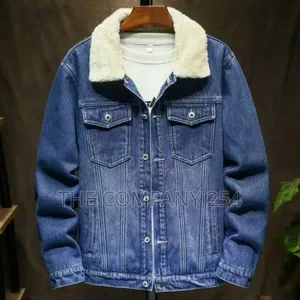 Quality Leather Casual Fur Denim Casual Jacket