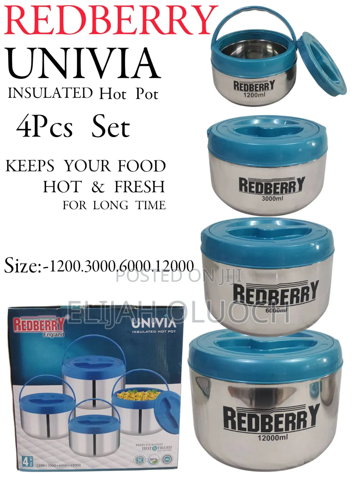 Redberry Premium Range of Stainless Steel Hotpot
