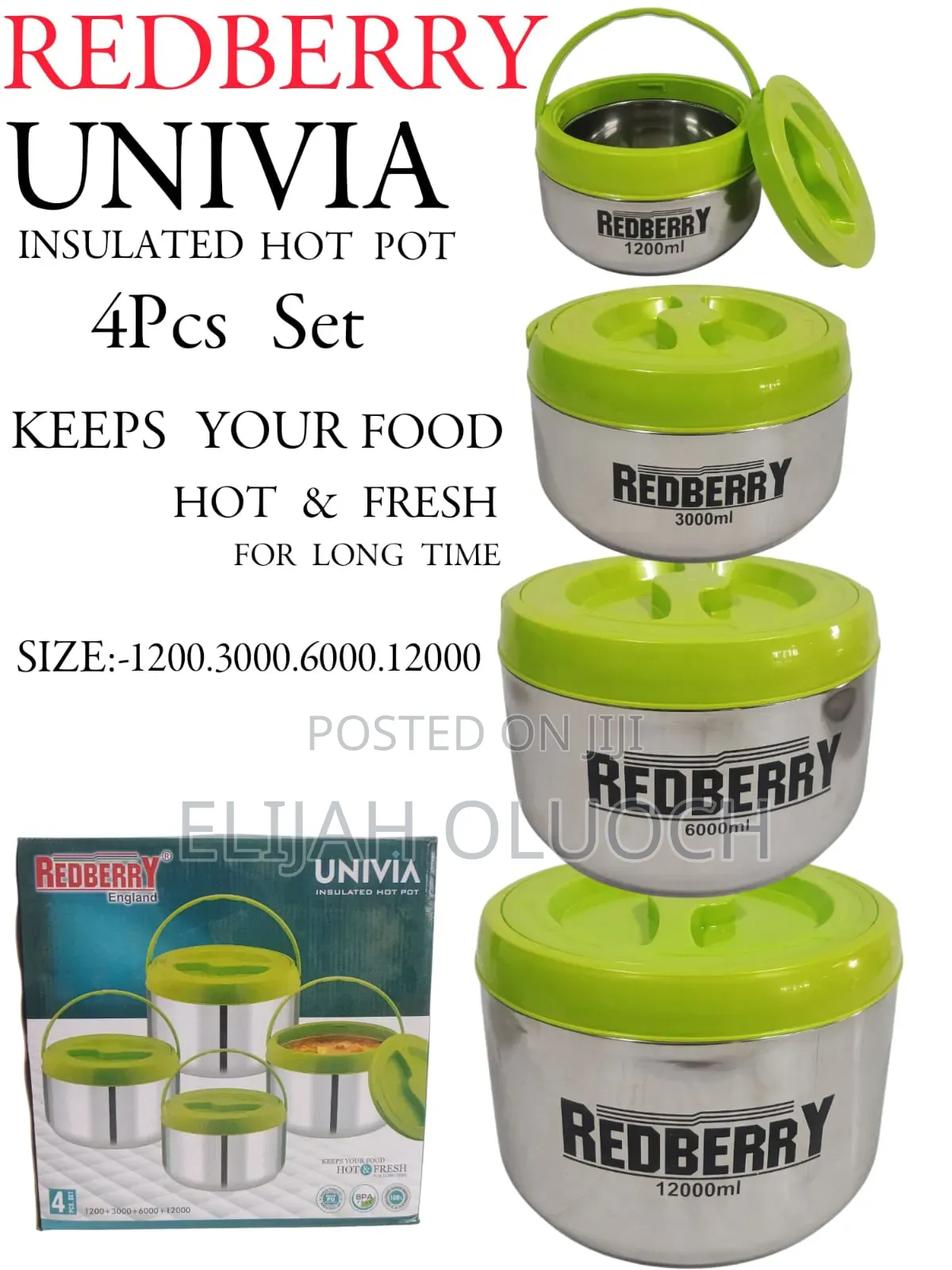 Redberry Premium Range of Stainless Steel Hotpot