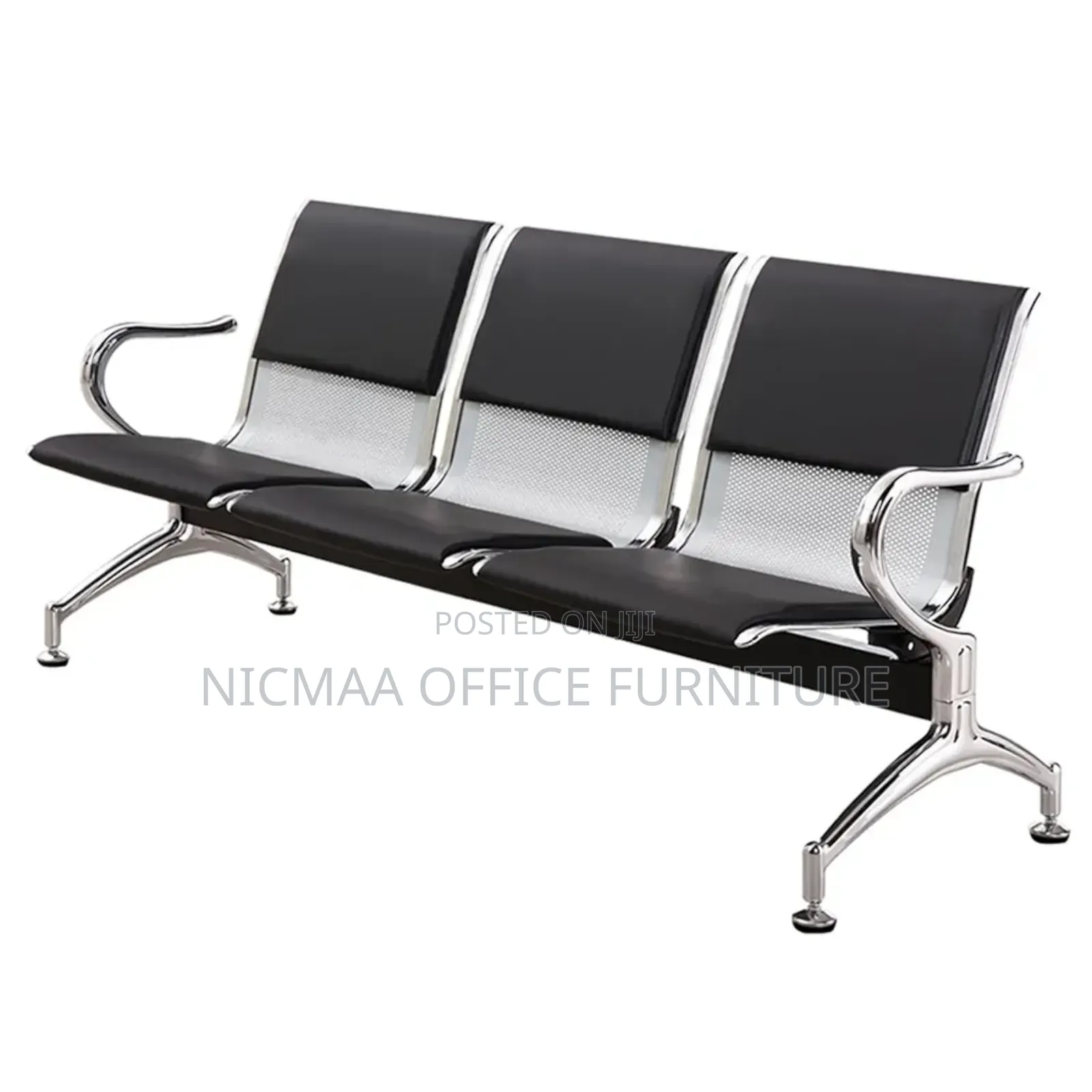 Sleek 3-Seater Lounge Chair for Modern Spaces