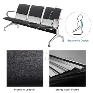 Sleek 3-Seater Lounge Chair for Modern Spaces