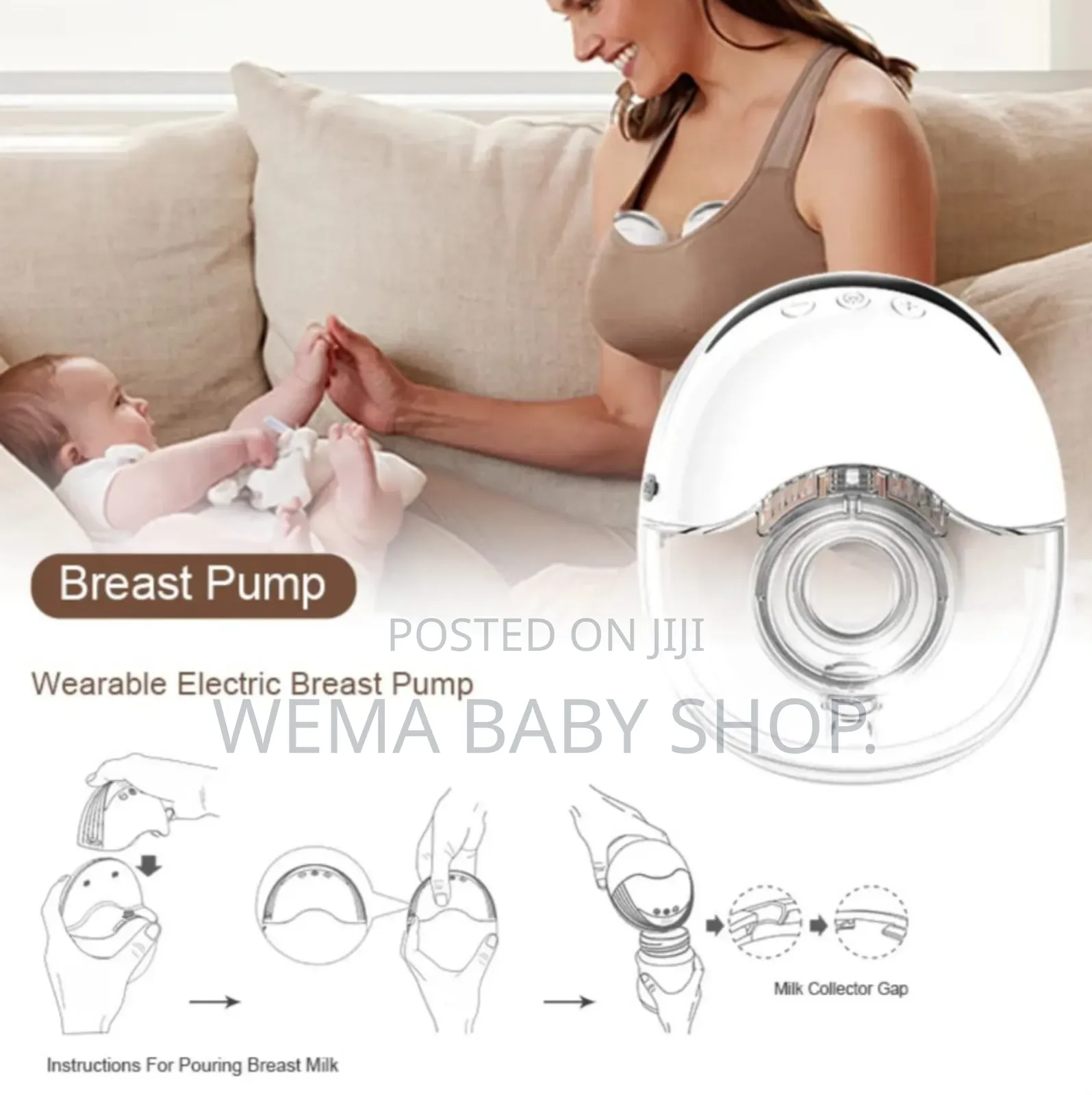 My-378/5 Electric Double Wearable Breast Pump