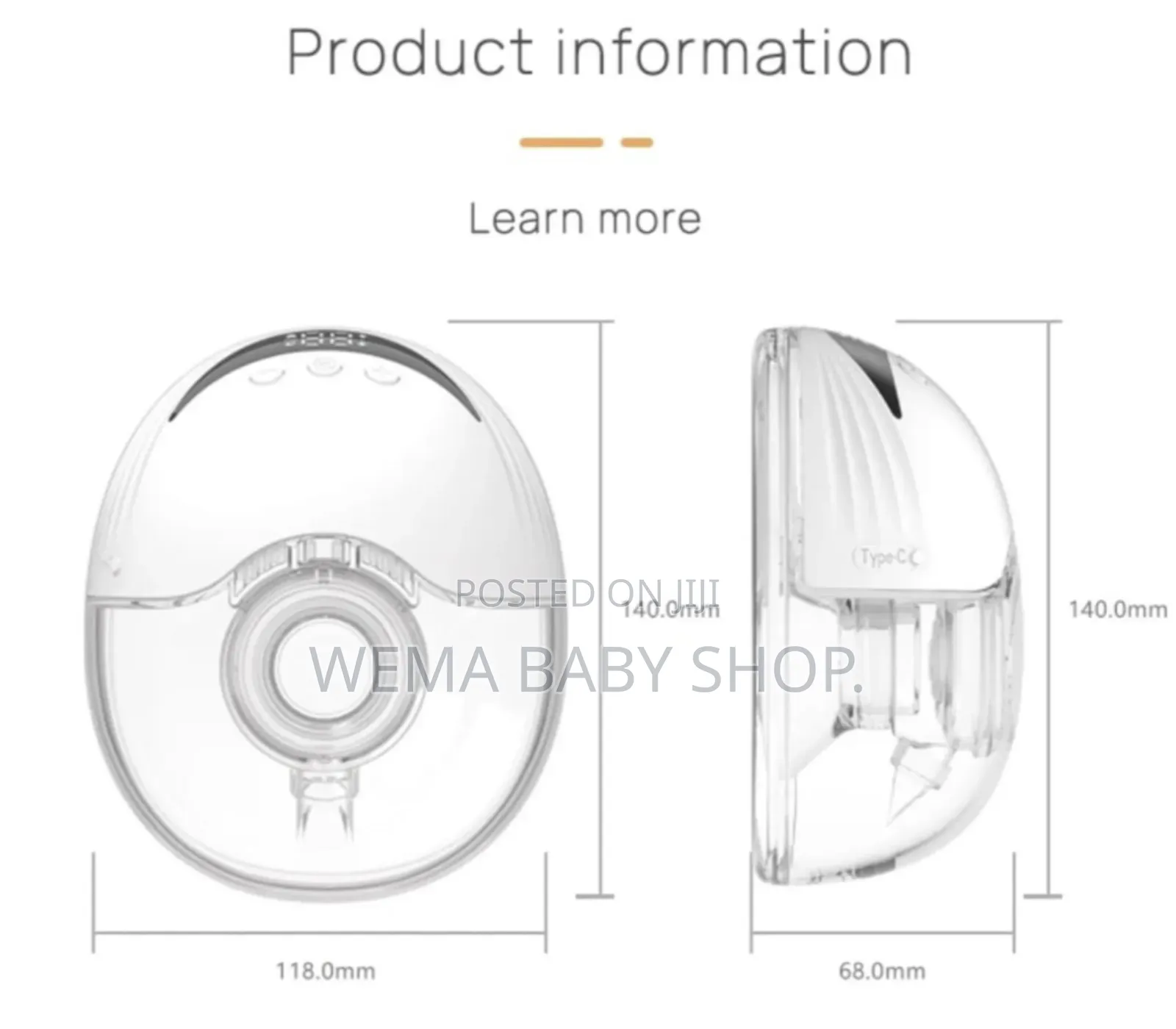 My-378/5 Electric Double Wearable Breast Pump