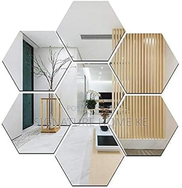 12pcs Hexagonal Acrylic Mirrors - thumbnail 2