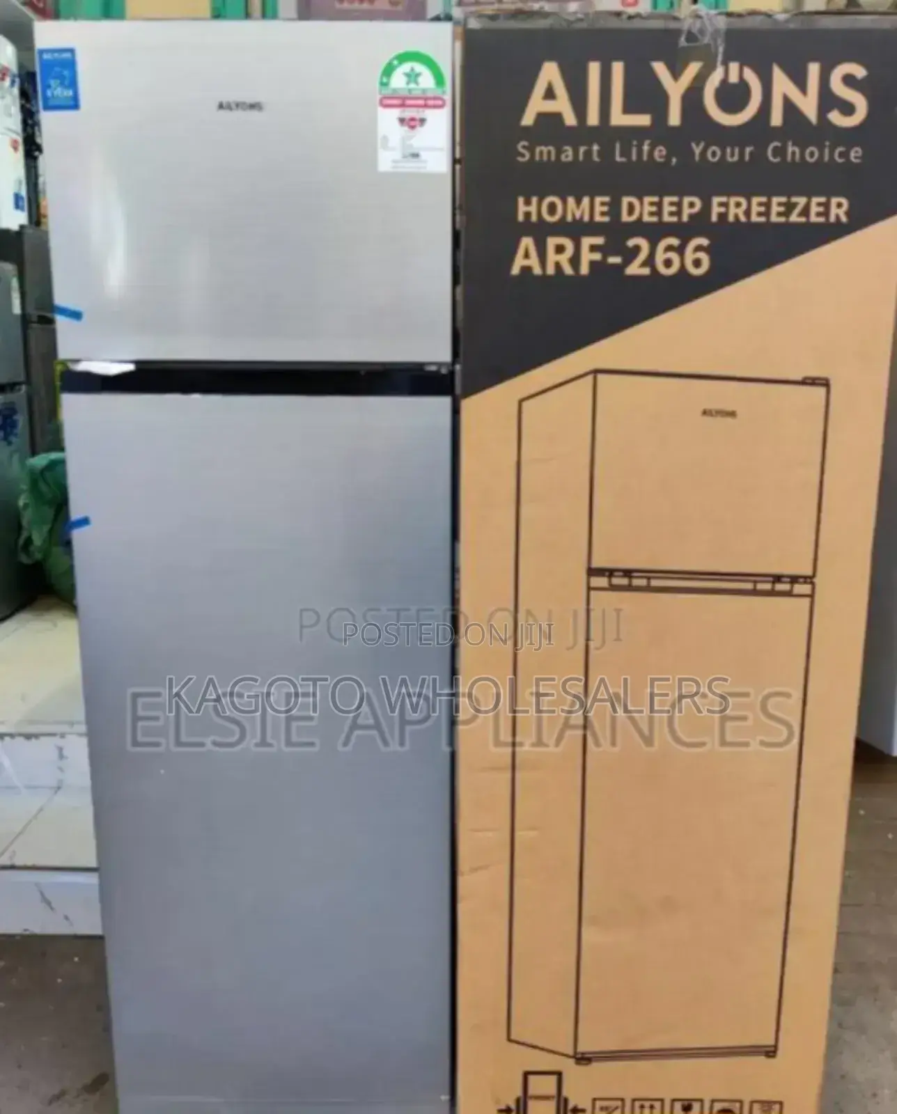 Ailyons 266litres Double Door Fridge