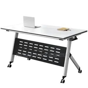 Foldable Conference Table With Wheels Sturdy Frame