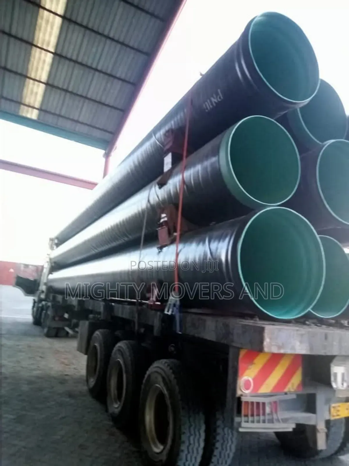 Flatbed Trailer for Transport of Goods Accessible.