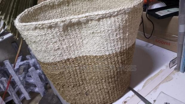 Brown Plus White Sisal Baskets