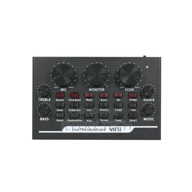 V8 Audio Usb External Sound Card Headset Microphone