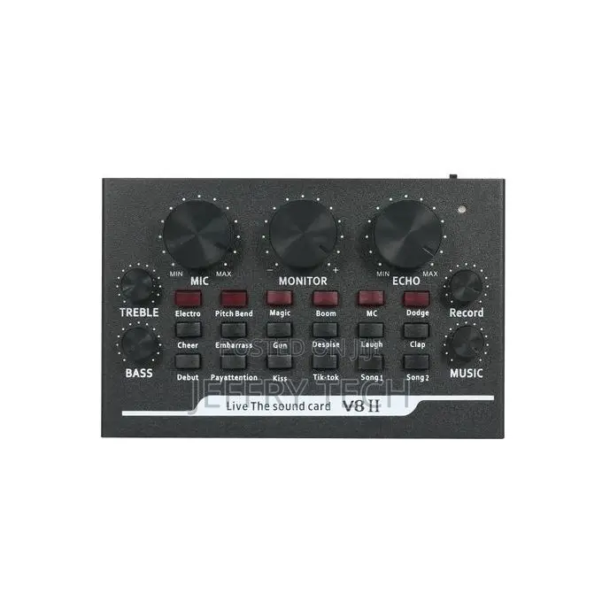 V8 Audio Usb External Sound Card Headset Microphone