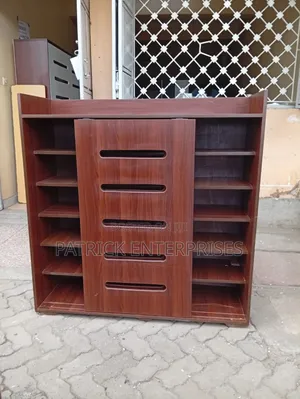Modern Wooden Shoe Rack 4 By 4 Fit With Sliding Doors