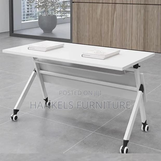 White Compact Foldable Computer Office Desk
