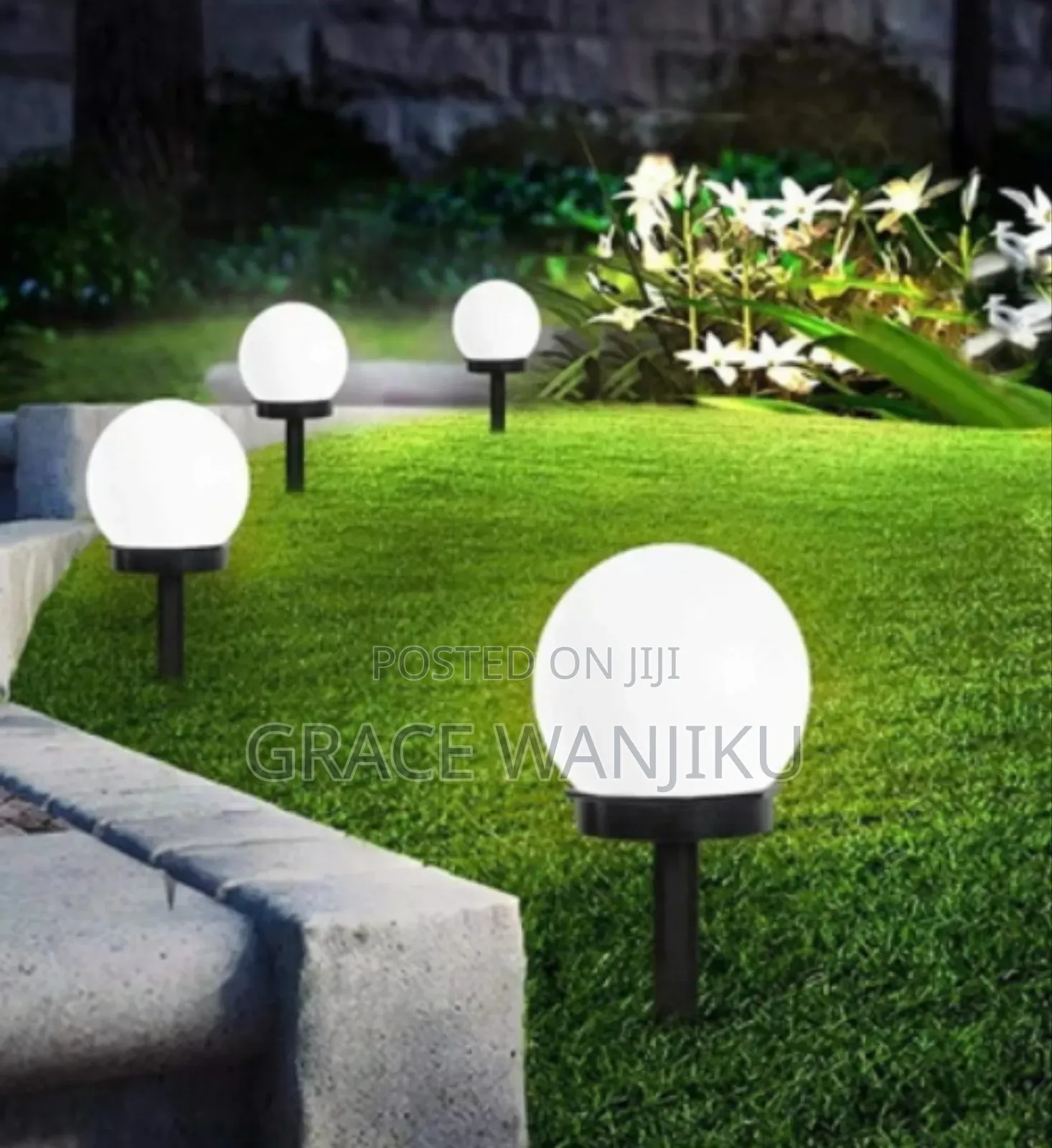 6 Pieces Outdoor Ball Solar Lighto